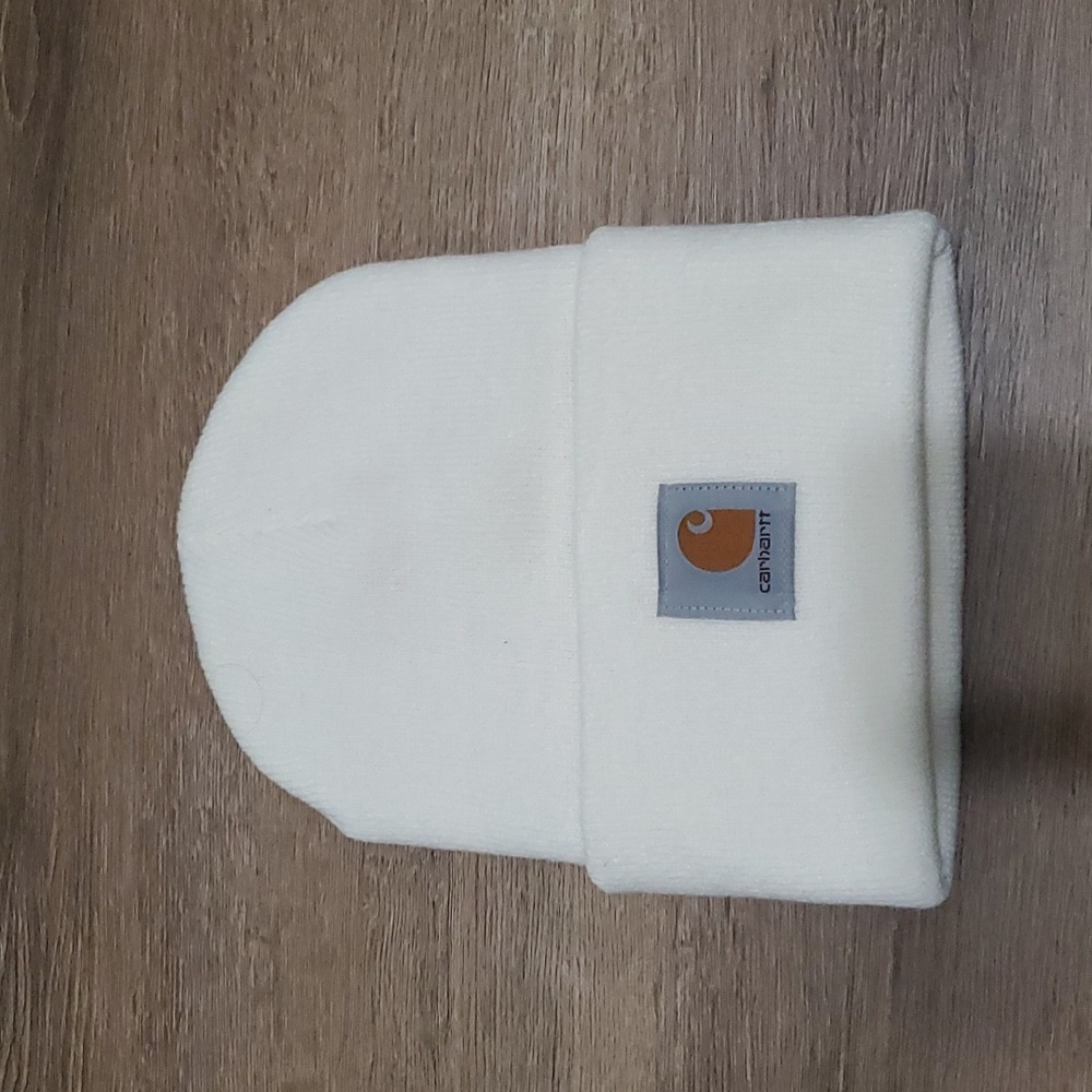White Carhartt beanie